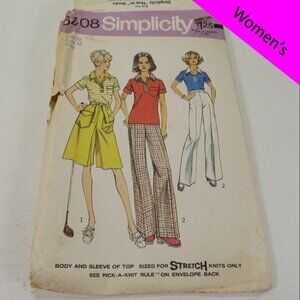 Simplicity 6408 clothing pattern Top, Pants, Culottes Size 20 (stretch fabric)
